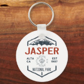 Jasper Nationalpark Kanada Vintag erschüttert Schlüsselanhänger (Vorderseite)