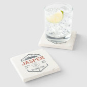 Jasper Nationalpark Kanada Vintag erschüttert Steinuntersetzer (Seitenansicht)