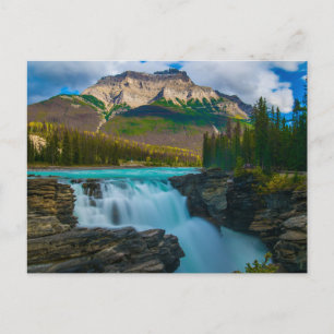 Jasper Nationalpark, Kanadas Wasserfall, Berge Postkarte
