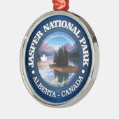 Jasper-Nationalpark (Maligne Lake) Ornament Aus Metall (Links)