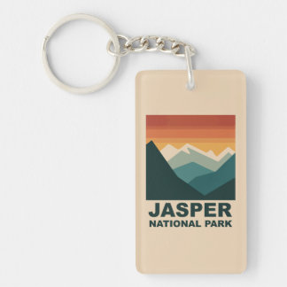 Jasper-Nationalpark Minimalist Outdoor-Design Schlüsselanhänger