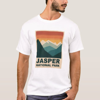 Jasper-Nationalpark Minimalist Outdoor-Design T-Shirt