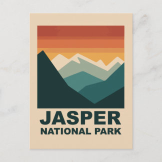Jasper-Nationalpark Minimalistisches Outdoor-Desig Postkarte
