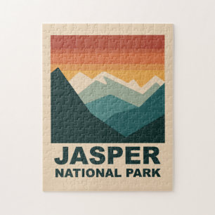 Jasper-Nationalpark Minimalistisches Outdoor-Desig Puzzle