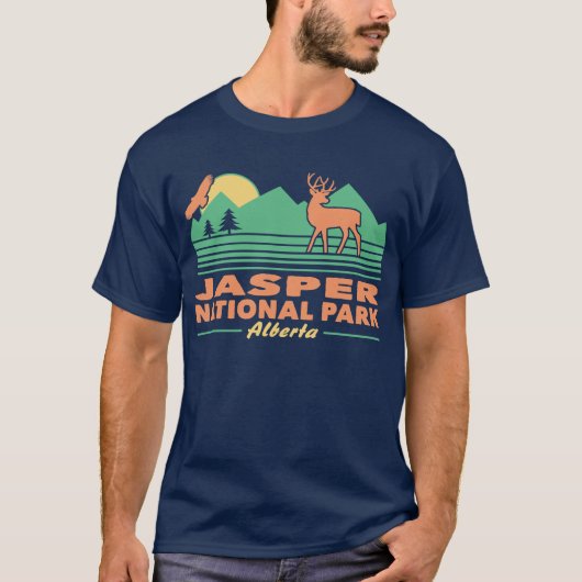 Jasper Nationalpark Mule Deer T-Shirt (Vorderseite)