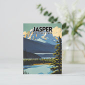 Jasper Nationalpark Nostalgic Postkarte (Stehend Vorderseite)