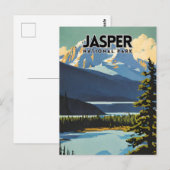 Jasper Nationalpark Nostalgic Postkarte (Vorne/Hinten)
