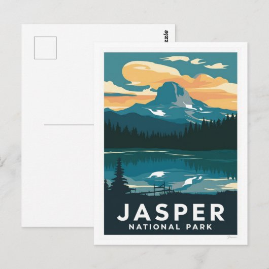 Jasper-Nationalpark Postkarte (Vorne/Hinten)