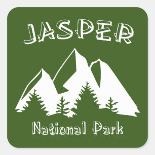 Jasper-Nationalpark Quadratischer Aufkleber