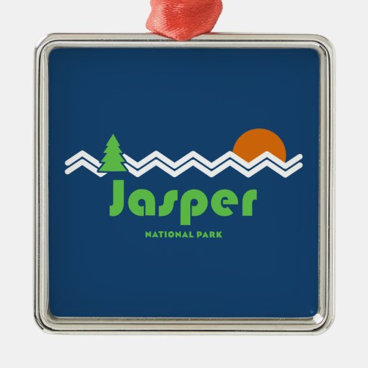 Jasper Nationalpark Retro Ornament Aus Metall (Vorne)