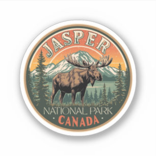 Jasper-Nationalpark Rocky Mountains Abenteuer gif Aufkleber