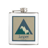 Jasper-Nationalpark Rustikal Flachmann (Vorderseite)