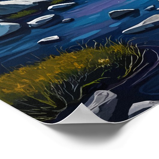 Jasper-Nationalpark - Über die Milchstraße Poster (Ecke)