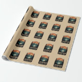 Jasper-Nationalpark Vintage Bergdesign Geschenkpapier (Ungerollt)