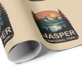 Jasper-Nationalpark Vintage Bergdesign Geschenkpapier (Rolleneckpunkt)