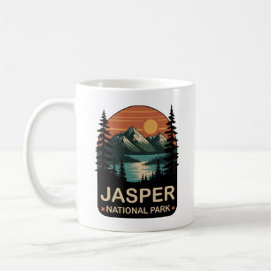 Jasper-Nationalpark Vintage Bergdesign Kaffeetasse
