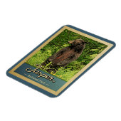 Jasper Nationalpark Vintage Reisebär Magnet (Linke Seite)