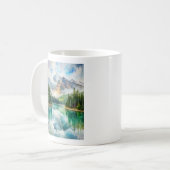 Jasper Nationalpark Wasserfarbenmalerei Kaffeetasse (Vorderseite Links)