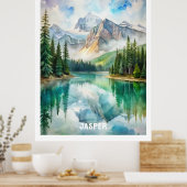 Jasper Nationalpark Wasserfarbenmalerei Poster (Küche)