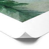 Jasper Nationalpark Wasserfarbenmalerei Poster (Ecke)