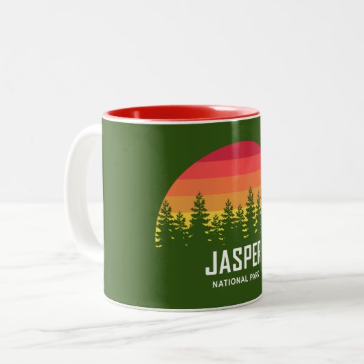 Jasper-Nationalpark Zweifarbige Tasse (Vorderseite Links)