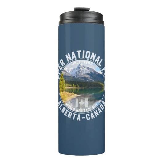 Jasper Park in Alberta, Canada Thermosbecher (Vorderseite)