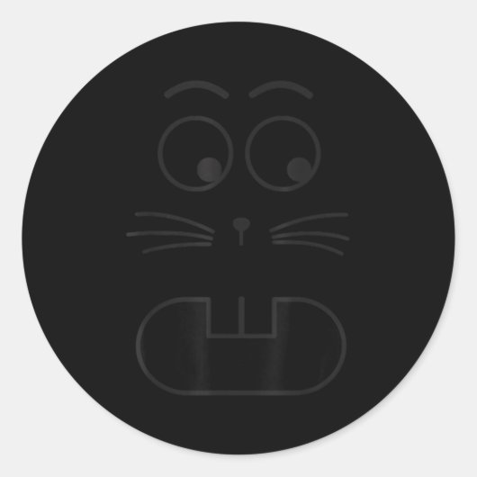 Jasper Rabbit Halloween Costume Funny Boo Jee Booj Runder Aufkleber (Vorderseite)