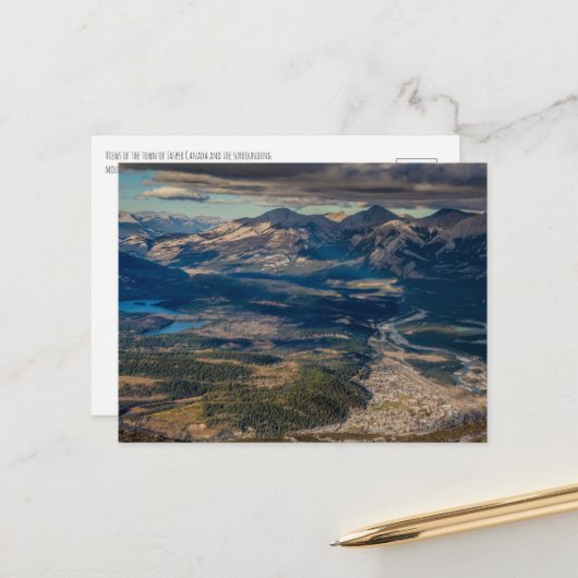 Jasper Sky Tram Postkarte (Vorderseite/Rückseite Beispiel)