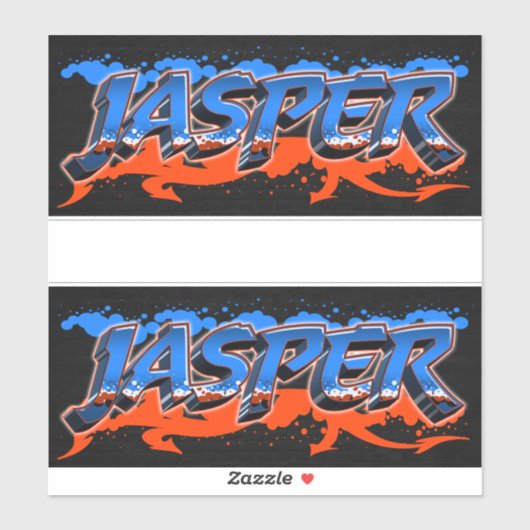 Jasper Vorname Name Graffiti Aufkleber Sticker (Blatt)