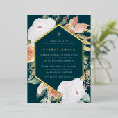 Jasper | Wüstenflorale Taufe Folieneinladung (Stehend vorne)