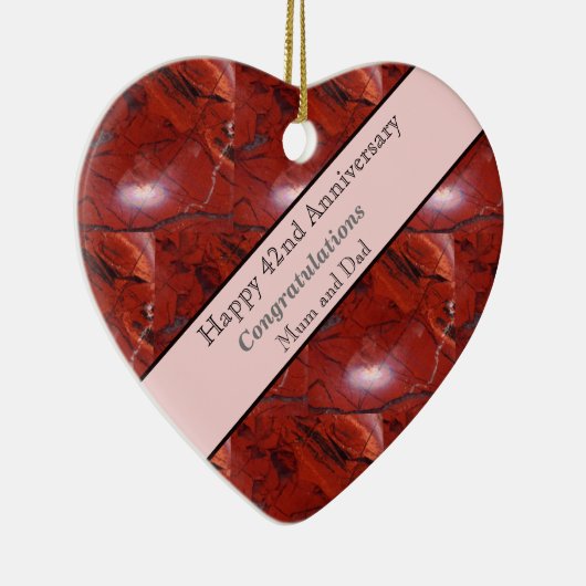 Jasper zum 42. Jubiläum Keramik Ornament (Rechts)