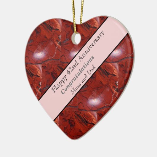 Jasper zum 42. Jubiläum Keramik Ornament (Links)