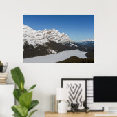 Jasper's Snowy Peyto Lake Poster (Heimbüro)