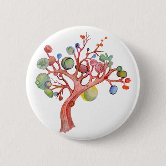 Jaspis der Baum Button (Vorderseite)