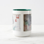 Jaspis die Häschen Zwei-Ton Tasse - Grün (Mittel)