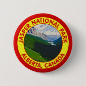 Jaspis-Nationalpark, Alberta, Kanada Button (Vorderseite)
