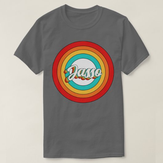 Jasso Name Shirt Vintag Jasso Circle (Design vorne)