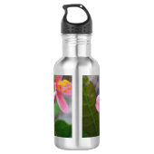 Jatropha Blume und Blume Edelstahlflasche (Rückseite)