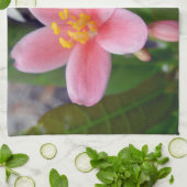 Jatropha Blume und Blume Küchentuch (Gefaltet)
