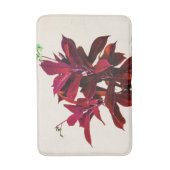 Jatropha-Pflanze in tiefrotem Badematte (Vorderseite Vertikal)