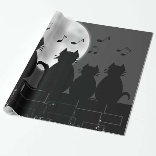 Jaulen durch Mondschein Geschenkpapier (Ungerollt)