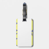 Jaune citron gepäckanhänger (Rückseite vertikal)