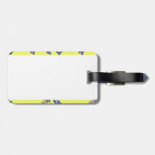 Jaune citron gepäckanhänger (Rückseite horizontal)
