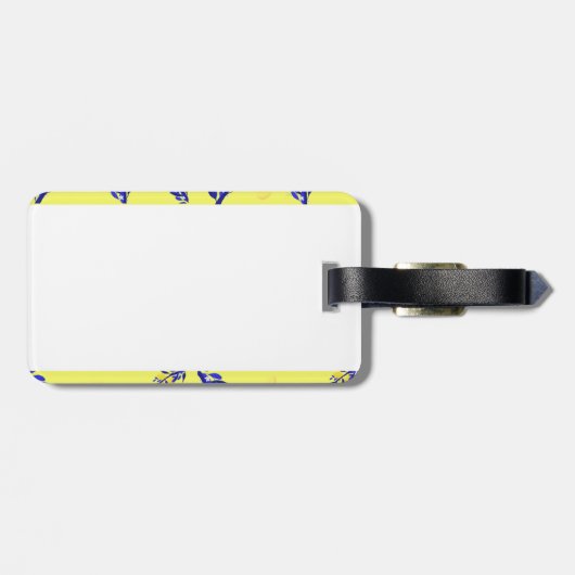 Jaune citron gepäckanhänger (Rückseite horizontal)