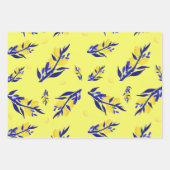 Jaune citron geschenkpapier set (Vorderseite 2)
