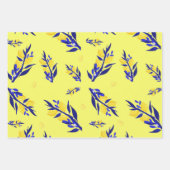 Jaune citron geschenkpapier set (Vorderseite)