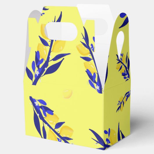 Jaune citron geschenkschachtel (Geöffnet)