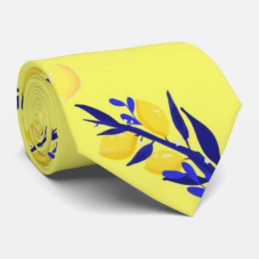 Jaune citron krawatte (Gerollt)