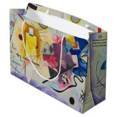Jaune, Rouge, Bleu by Wassily Kandinsky Große Geschenktüte (Rückseite Schrägansicht)