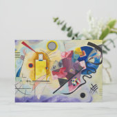 Jaune, Rouge, Bleu von Wassily Kandinsky Einladung (Stehend Vorderseite)